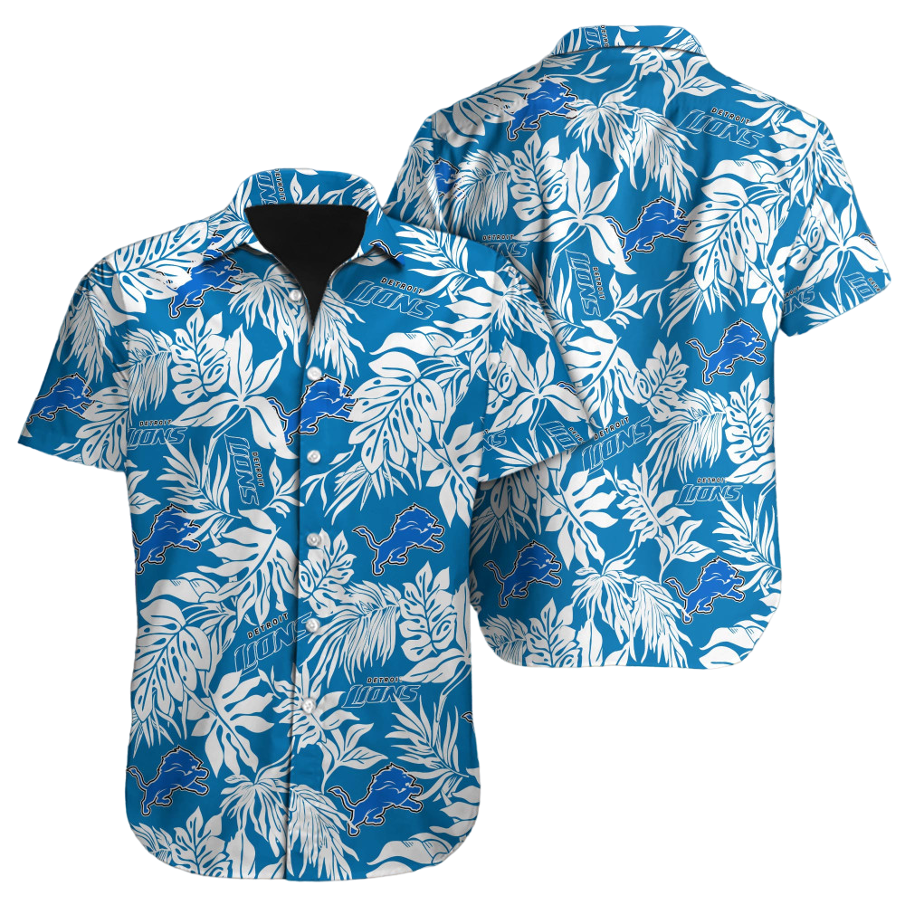 Detroit Lions Hawaiian Shirt NFL Football Hawaiian Shirt for Men Women Gift For Fans39046