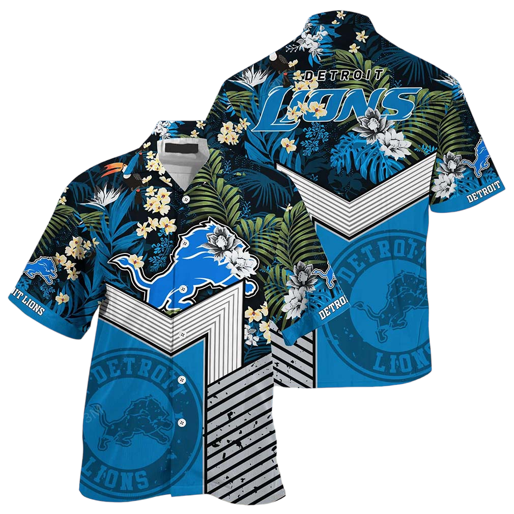 Detroit Lions NFL Football Beach Shirt This Summer Hawaiian Shirt For Big Fans