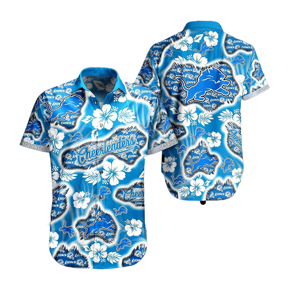 Detroit Lions NFL Hawaii Shirt Graphic Floral Printed This Summer Beach Shirt For Fans