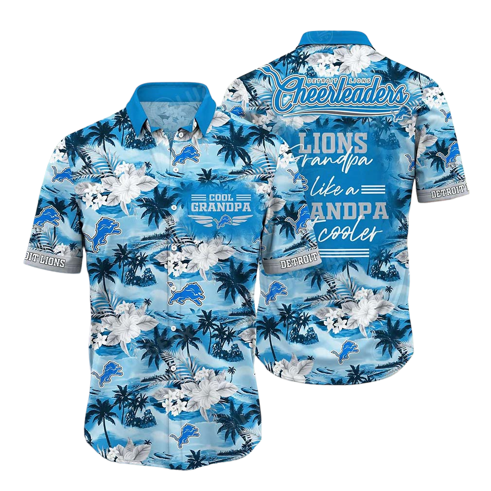 Detroit Lions NFL Hawaiian Shirt For Grandparent New Trending Beach Shirt