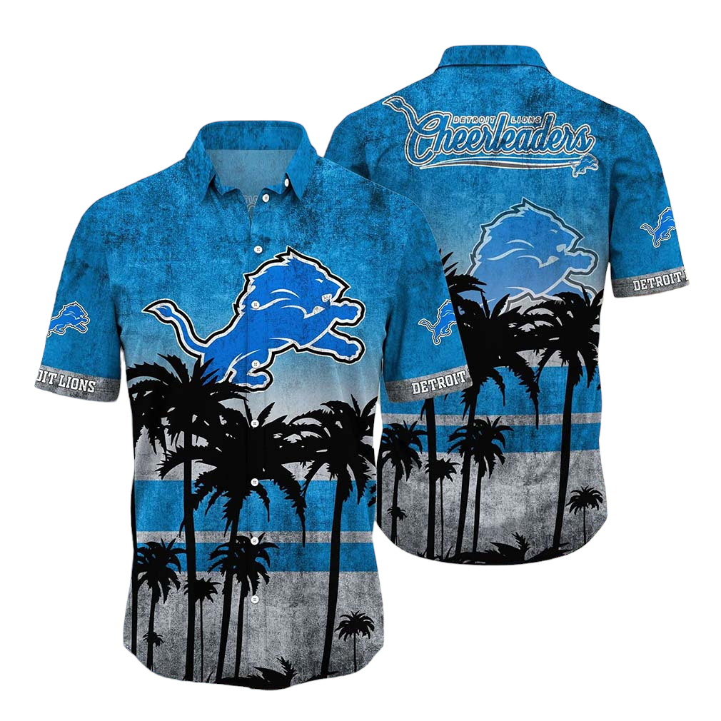 Detroit Lions NFL Hawaiian Shirt Tropical Pattern Graphic New Collection Summer Gift For Fan NFL