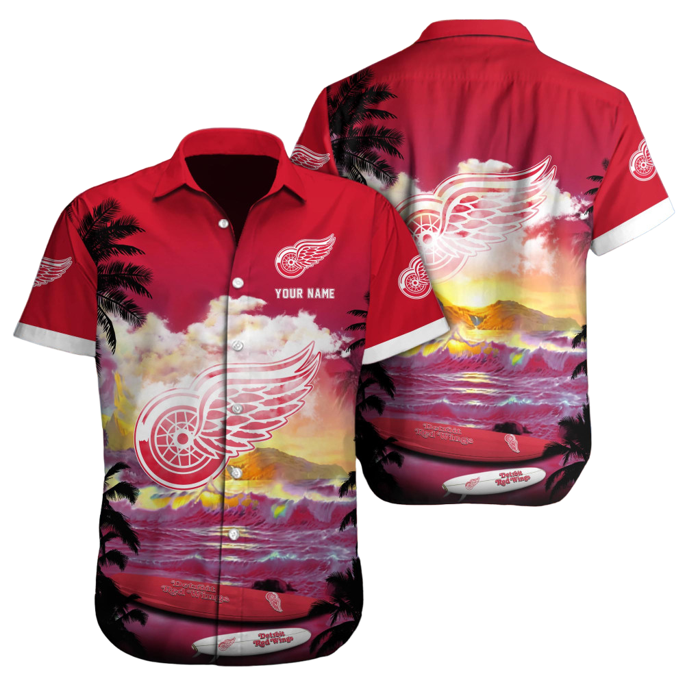 Detroit Red Wings NHL Custom Hawaii Shirt  for Men Women Gift for Fans