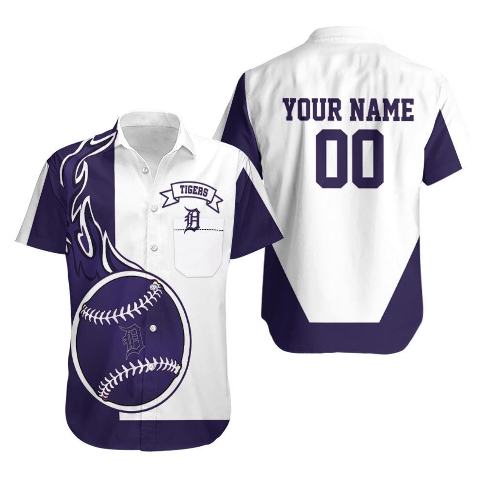 Detroit Tigers 3D Personalized Hawaiian Shirt Aloha Shirt for Men Women