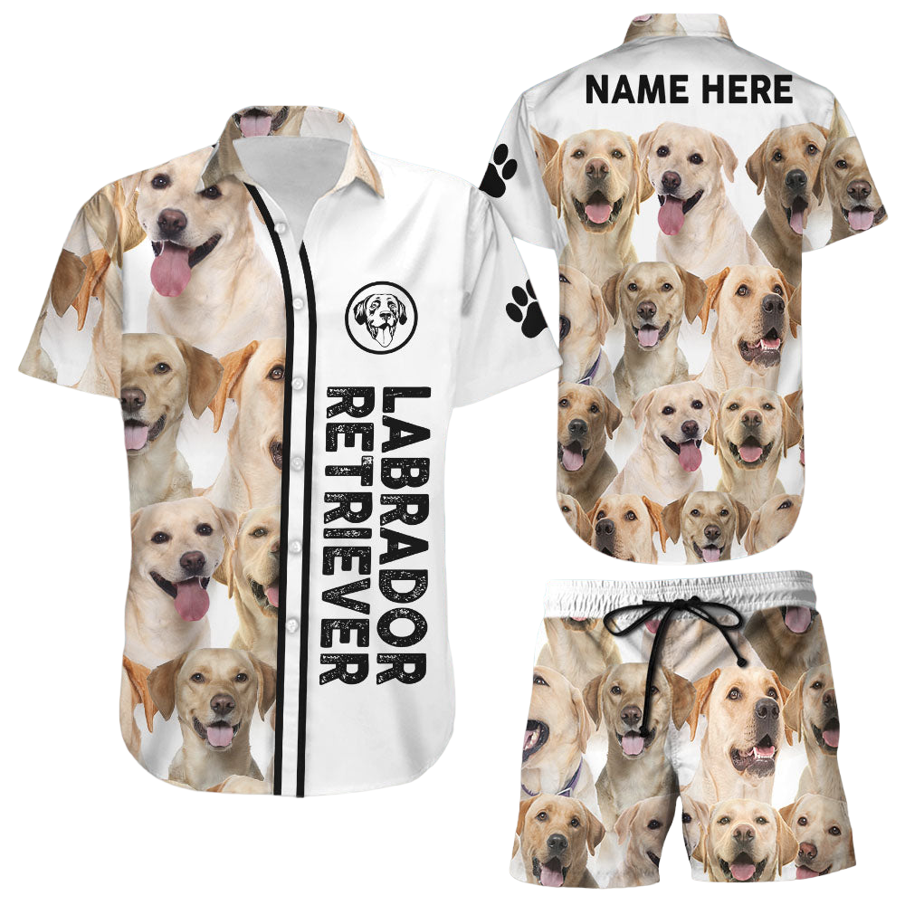 Dog Themed Hawaiian Shirts Personalize American Labrador Retriever Hawaii Shirt Dog Gift Ideas