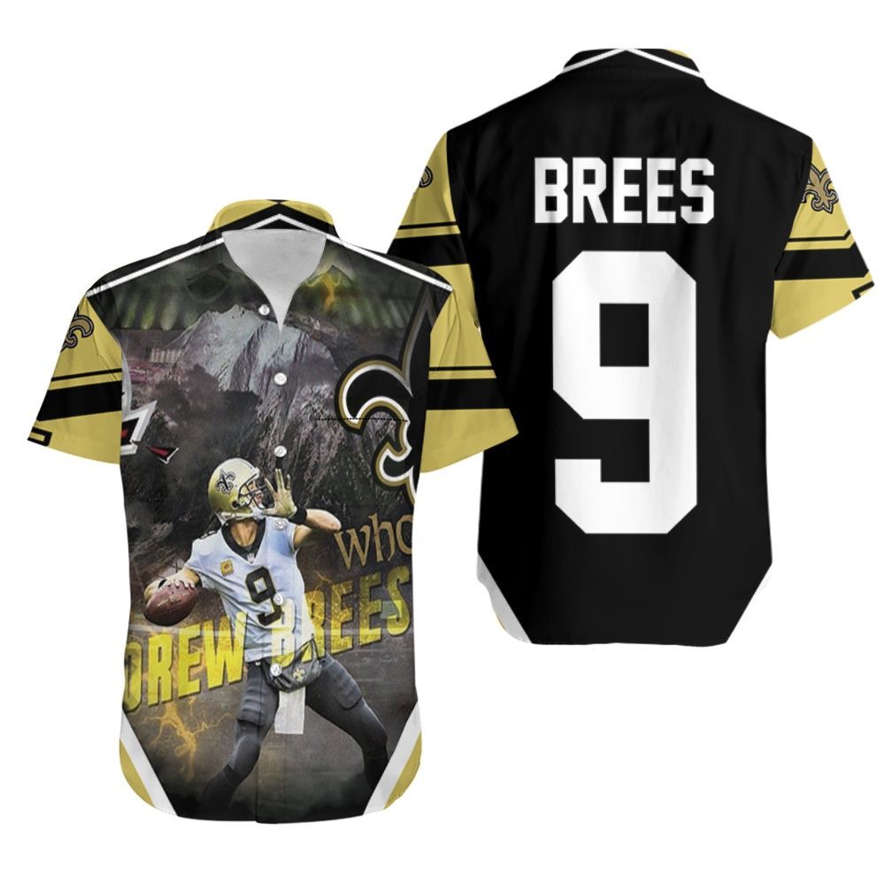 Drew Brees New Orleans Saints Atlanta Falcon Gameday Hawaiian Shirt Aloha Shirt for Men Women