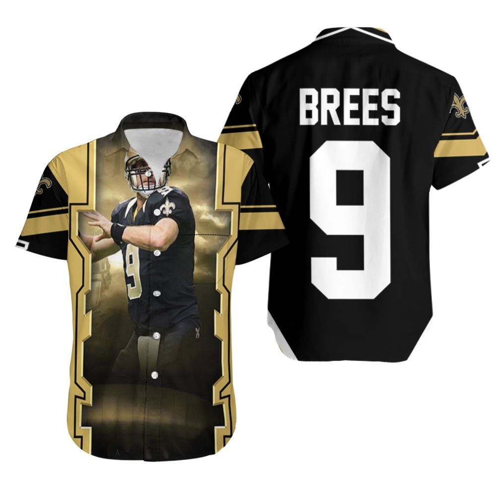 Drew Brees New Orleans Saints Cloud Hawaiian Shirt Aloha Shirt for Men Women