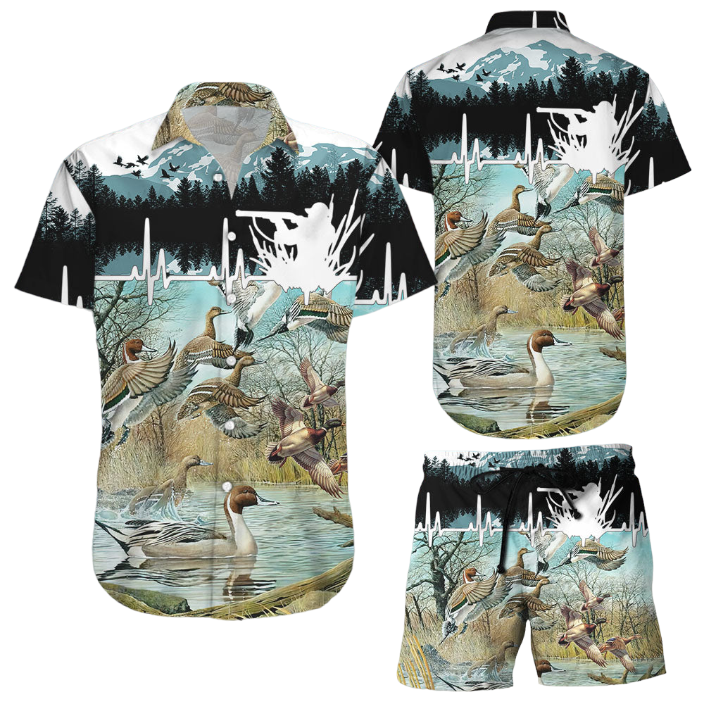 Duck Hawaiian Shirt Amazing Ducks Hunting Button Down Shirt Beach Themed Gift Ideas