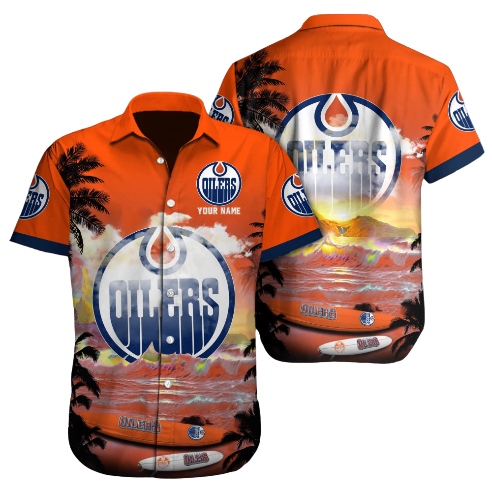 Edmonton Oilers NHL Custom Hawaii Shirt  for Men Women Gift for Fans