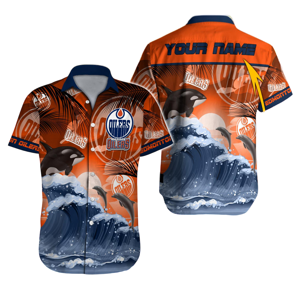 Edmonton Oilers NHL Hawaiian Shirt Custom Hawaii Shirt for Men Women Gift for Fans