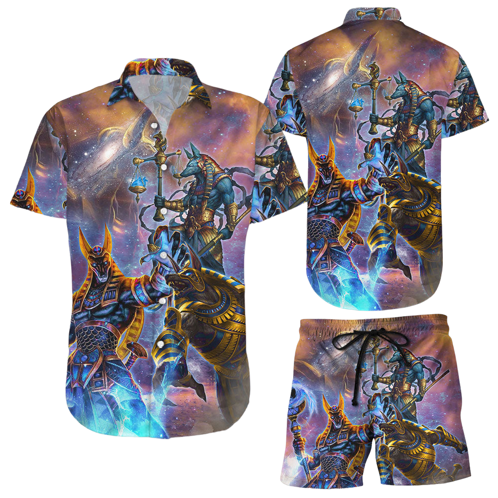 Egyptian Hawaiian Shirt Anubis Egyptian God Hawaii Shirt Egyptian Themed Gift Ideas