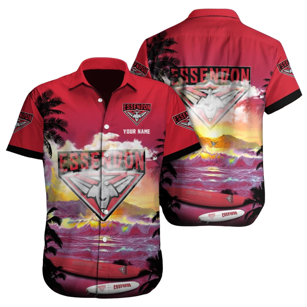 Essendon AFL Custom Hawaii Shirt  for Men Women Gift for Fans