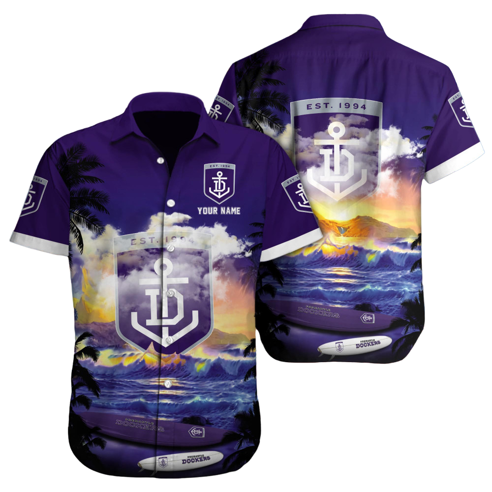 Fremantle Dockers AFL Custom Hawaii Shirt  for Men Women Gift for Fans