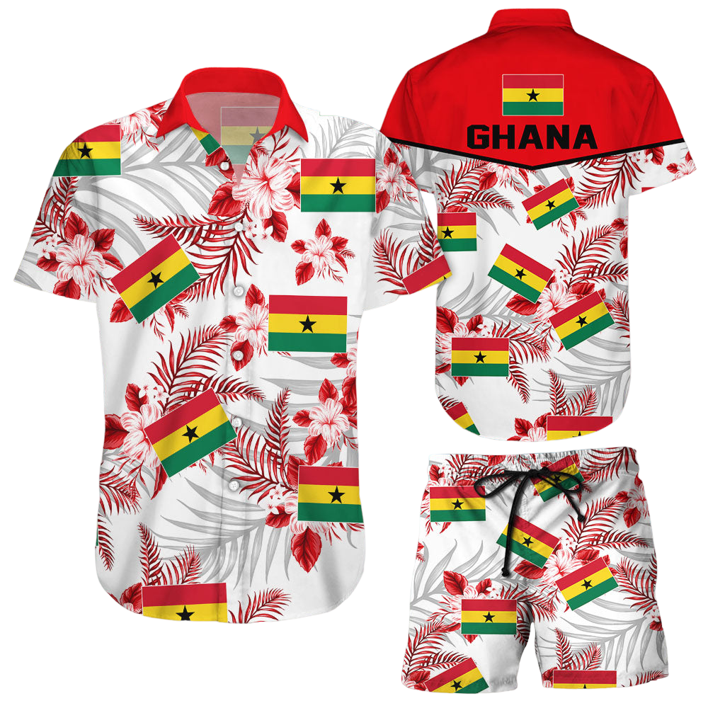 Ghana National Soccer Team Qatar World Cup 2022 Season Winter World Cup 3D Hawaiian Shirt