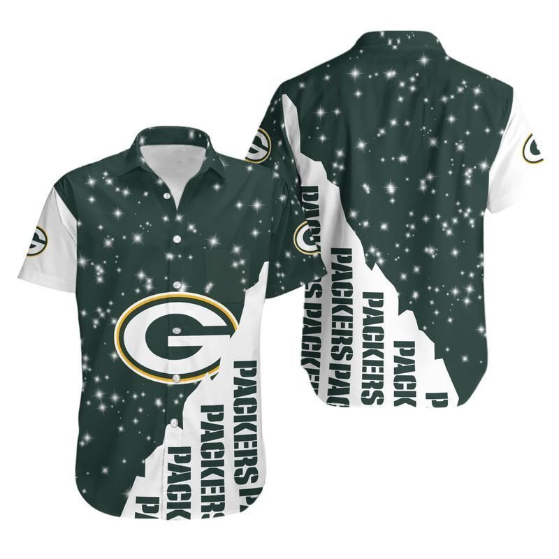 Green Bay Packers Bling Bling Hawaiian Shirt Aloha Shirt for Men Women