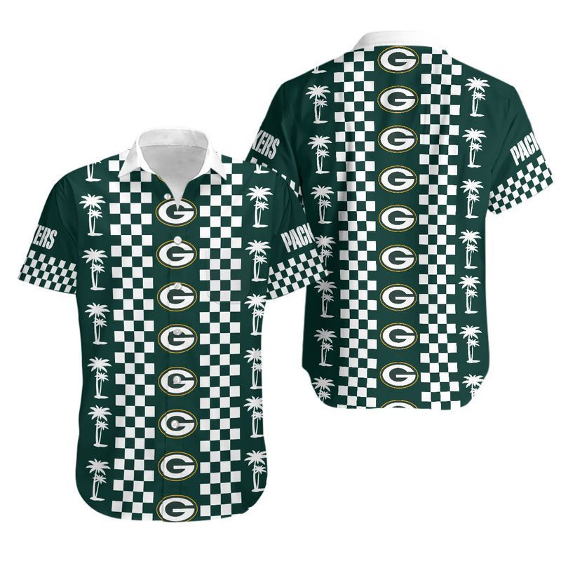 Green Bay Packers Coconut Trees Hawaii Shirt for Men Women