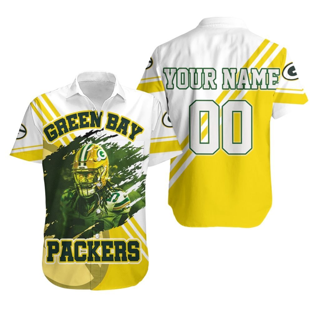 Green Bay Packers James Crawford 54 For Fans Personalized Hawaiian Shirt Aloha Shirt for Men Women