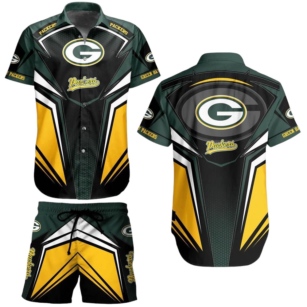 Green Bay Packers Nfl Football Hawaii Short Shirt For This Summer Graphic Hawaiian Shirt Gift Big Fans