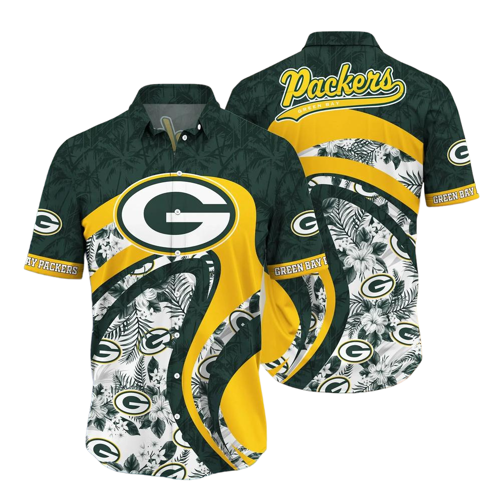 Green Bay Packers Nfl Hawaii Shirt Graphic Floral Tropical Pattern This Summer For Fan