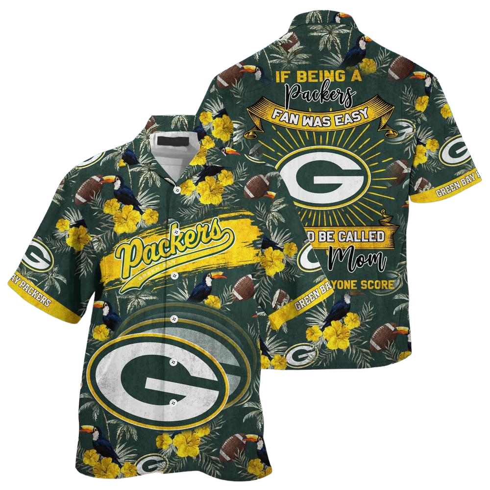 Green Bay Packers Nfl Hawaiian Shirt Being A Packers Beach Shirt This For Summer Mom Lets Everyone Score