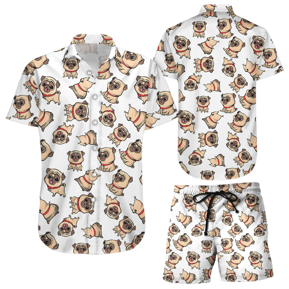 Hawaiian Pug Shirt Pugs Dog Cute Pattern I Love French Bulldog Hawaii Shirt Pug Related Gifts