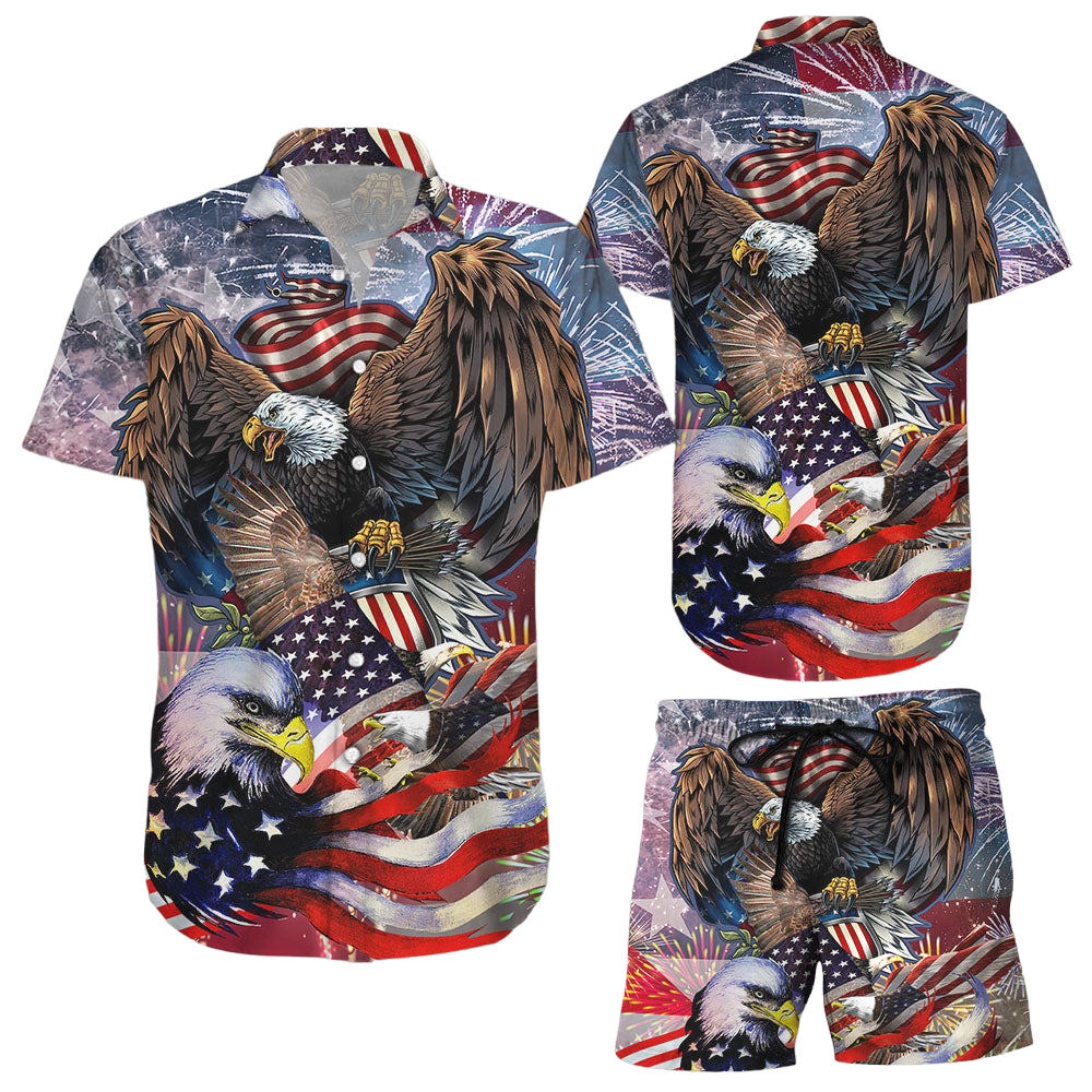Hawaiian Shirt American Eagle American Flag Eagle Hawaii Shirt American Eagle Gifts
