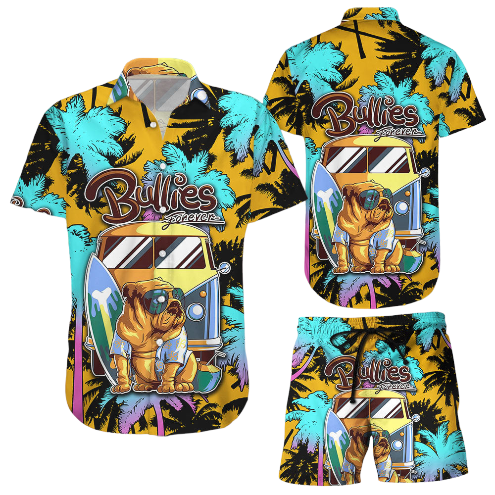 Hawaiian Shirt Bulldog Bullies Forever Aloha Hawaii Shirt Gifts For Bulldog Lovers