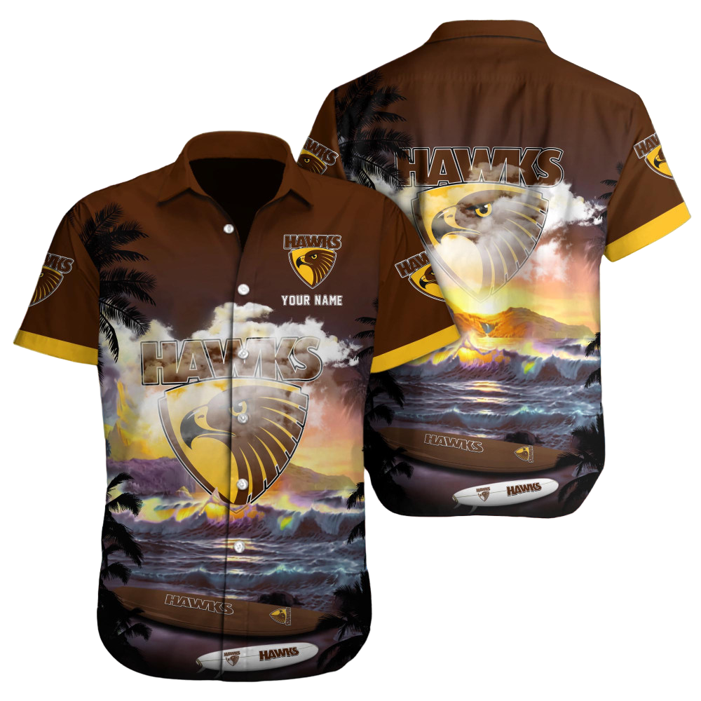 Hawthorn Hawks AFL Custom Hawaii Shirt  for Men Women Gift for Fans