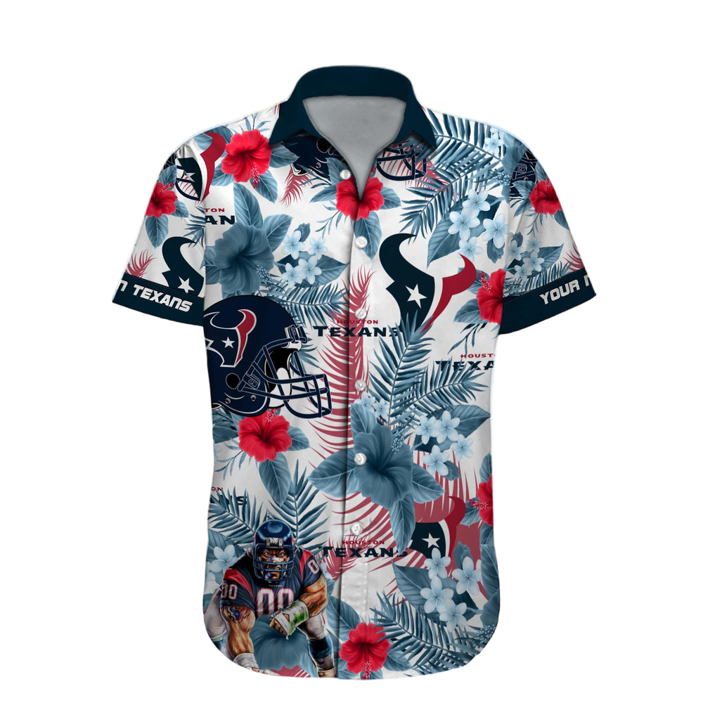 Houston Texans Hawaiian Shirt NFL Football Custom Hawaiian Shirt for Men Women Gift For Fans