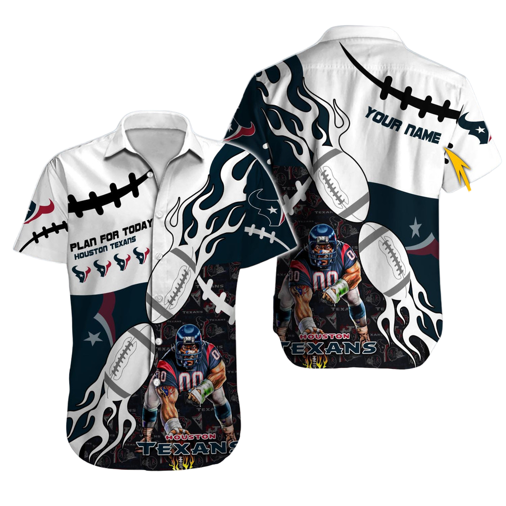 Houston Texans Hawaiian Shirt NFL Football Custom Hawaiian Shirt for Men Women Gift For Fans