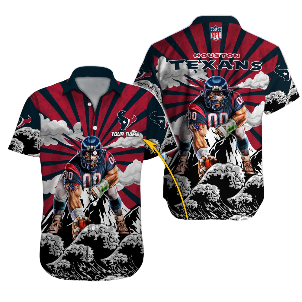 Houston Texans Hawaiian Shirt NFL Football Custom Hawaiian Shirt for Men Women Gift For Fans