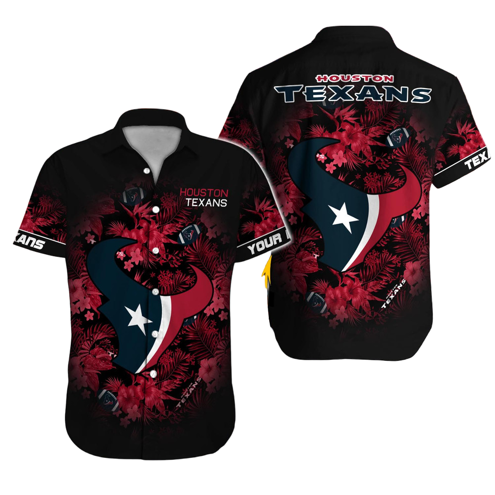 Houston Texans Hawaiian Shirt NFL Football Custom Hawaiian Shirt for Men Women Gift For Fans