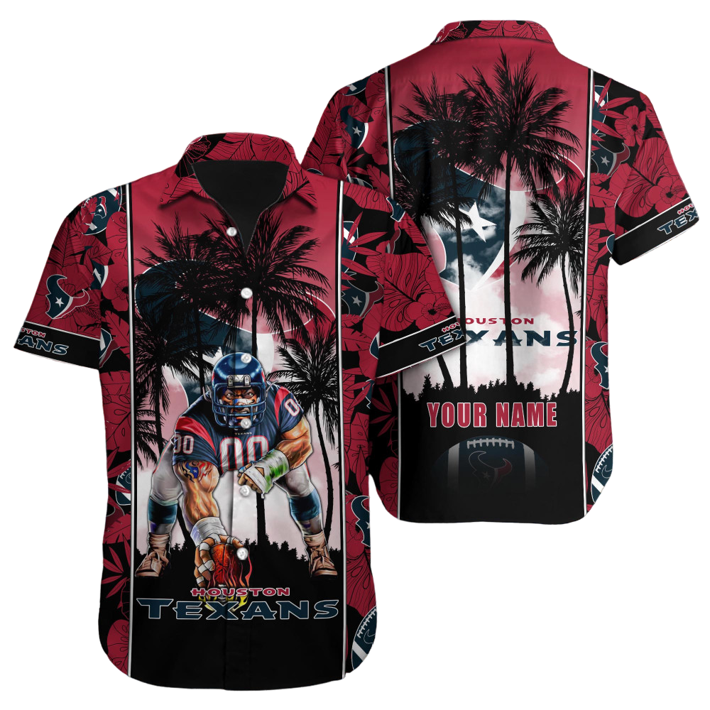 Houston Texans Hawaiian Shirt NFL Football Custom Hawaiian Shirt for Men Women Gift For Fans