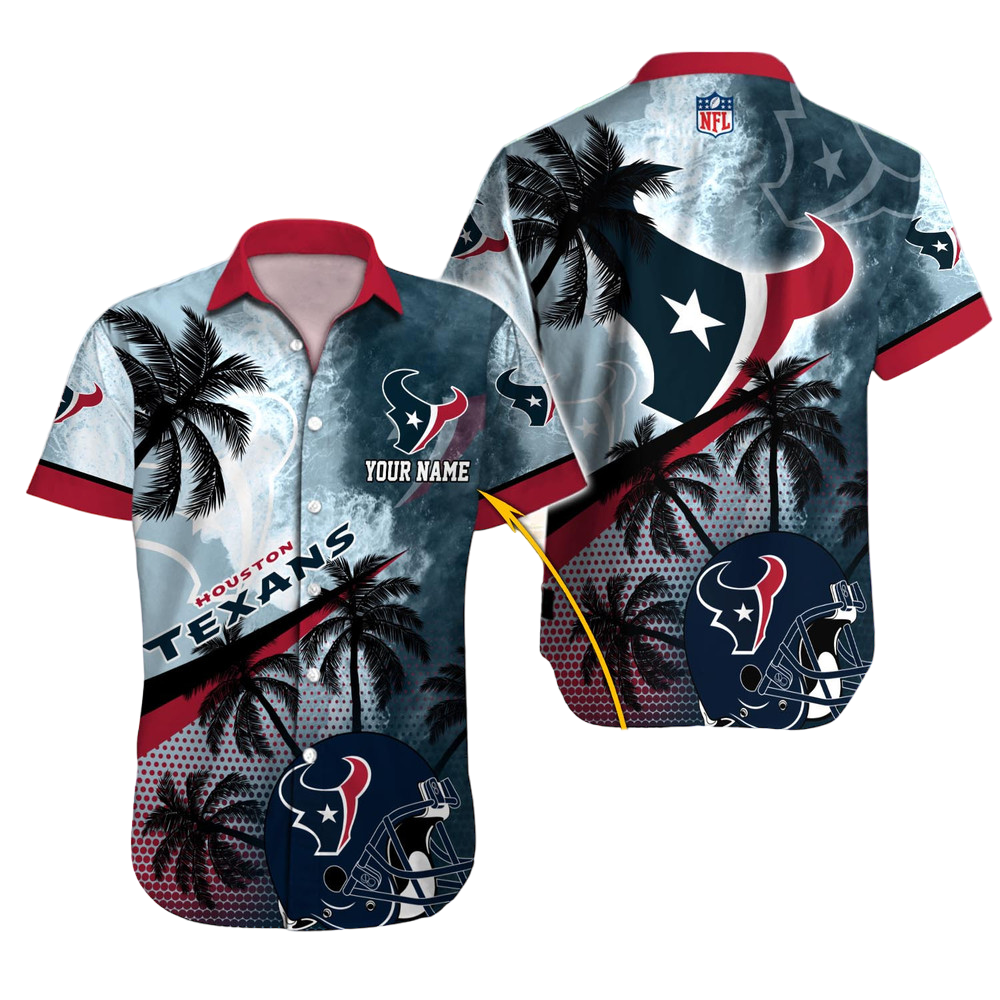 Houston Texans Hawaiian Shirt NFL Football Custom Hawaiian Shirt for Men Women Gift For Fans