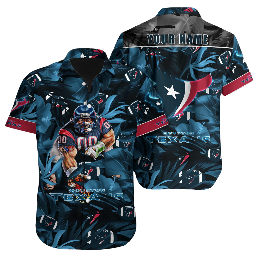 Houston Texans Hawaiian Shirt NFL Football Custom Hawaiian Shirt for Men Women Gift For Fans