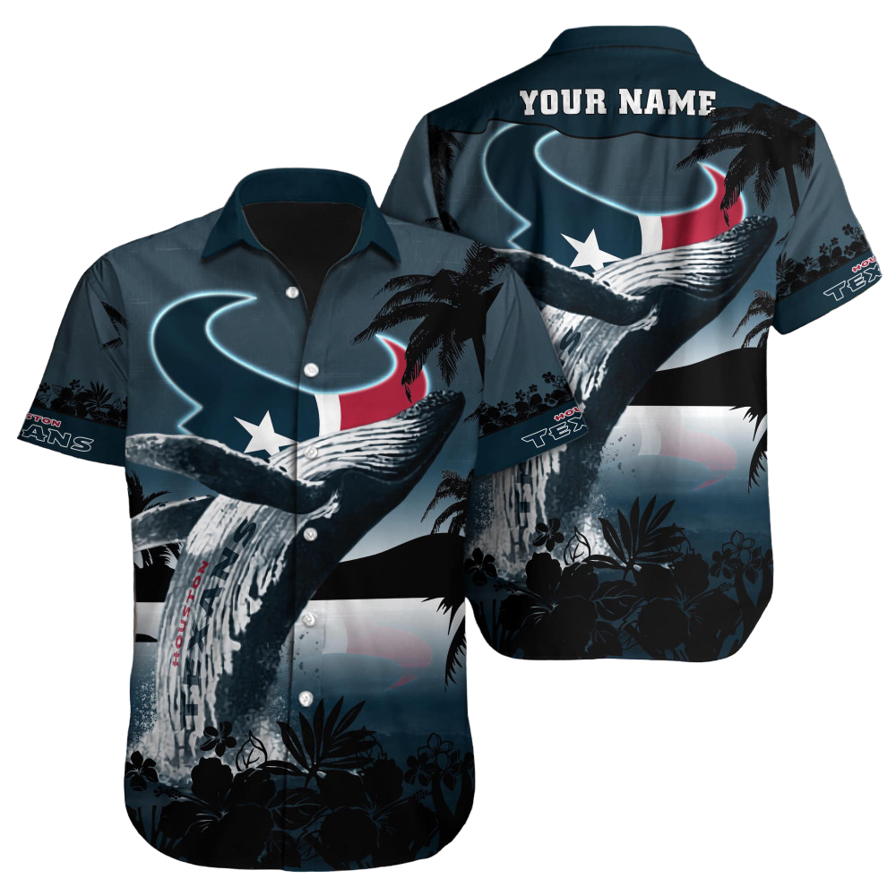 Houston Texans Hawaiian Shirt NFL Football Custom Hawaiian Shirt for Men Women Gift For Fans