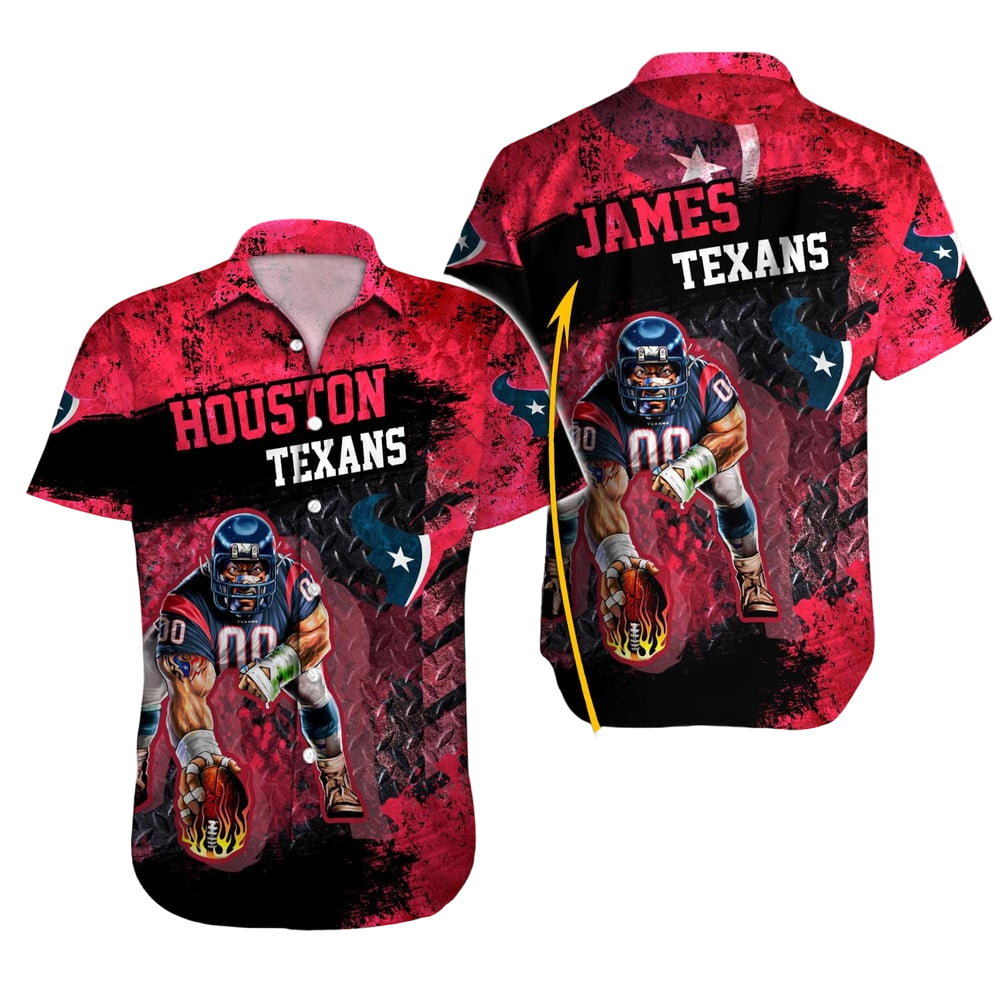 Houston Texans Hawaiian Shirt NFL Football Custom Hawaiian Shirt for Men Women Gift For Fans