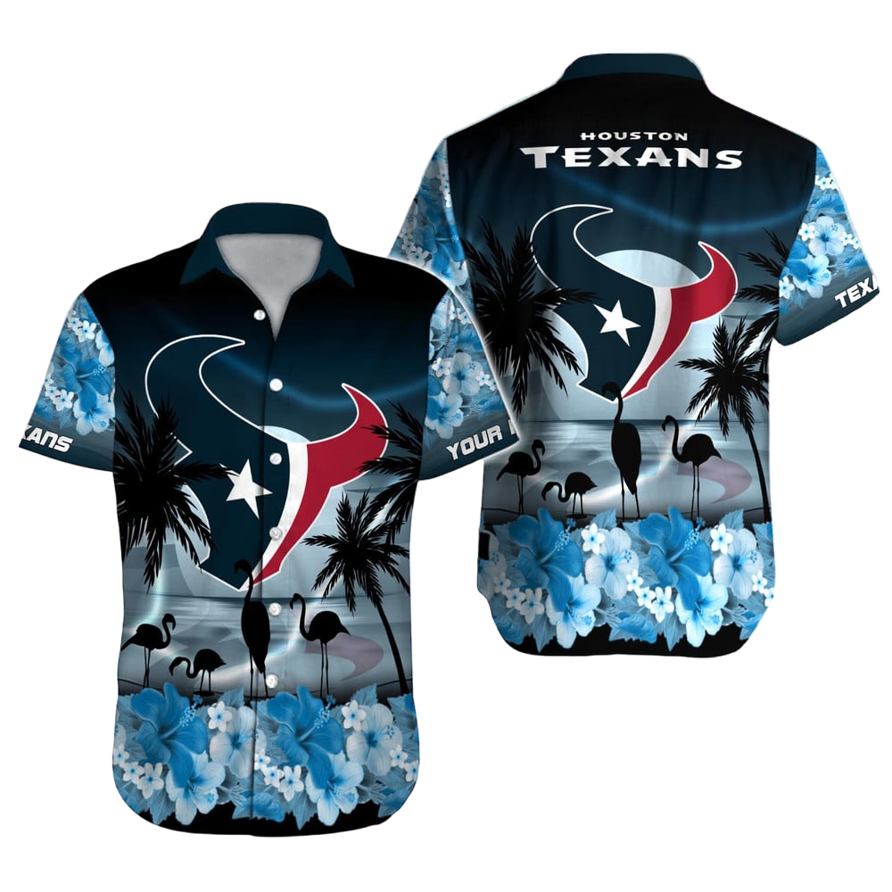 Houston Texans Hawaiian Shirt NFL Football Custom Hawaiian Shirt for Men Women Gift For Fans