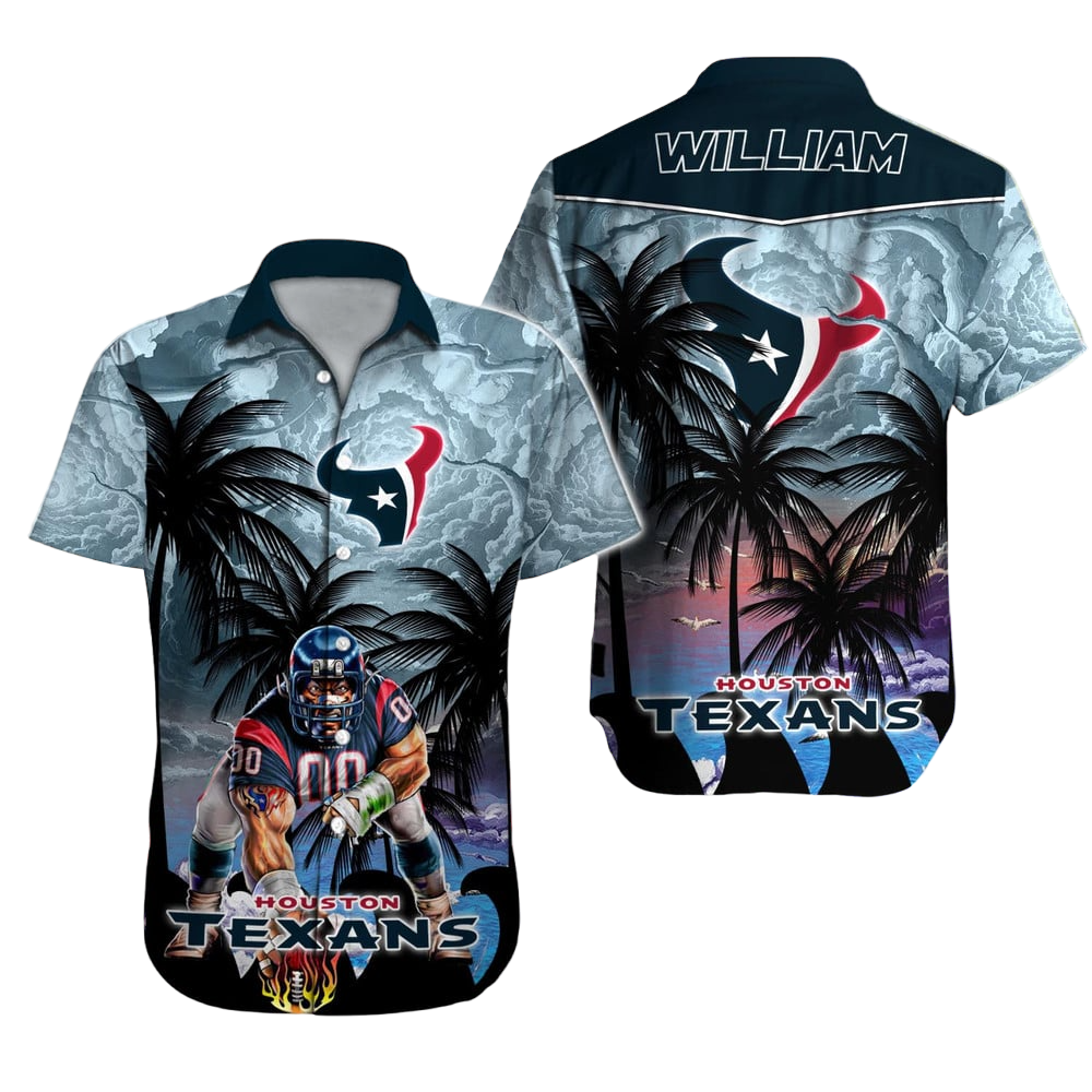 Houston Texans Hawaiian Shirt NFL Football Custom Hawaiian Shirt for Men Women Gift For Fans