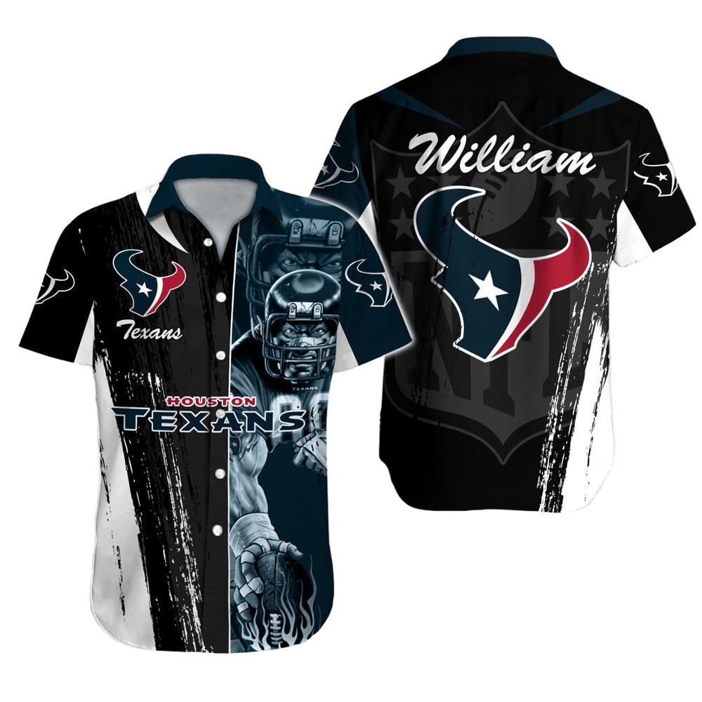 Houston Texans Hawaiian Shirt NFL Football Custom Hawaiian Shirt for Men Women Gift For Fans