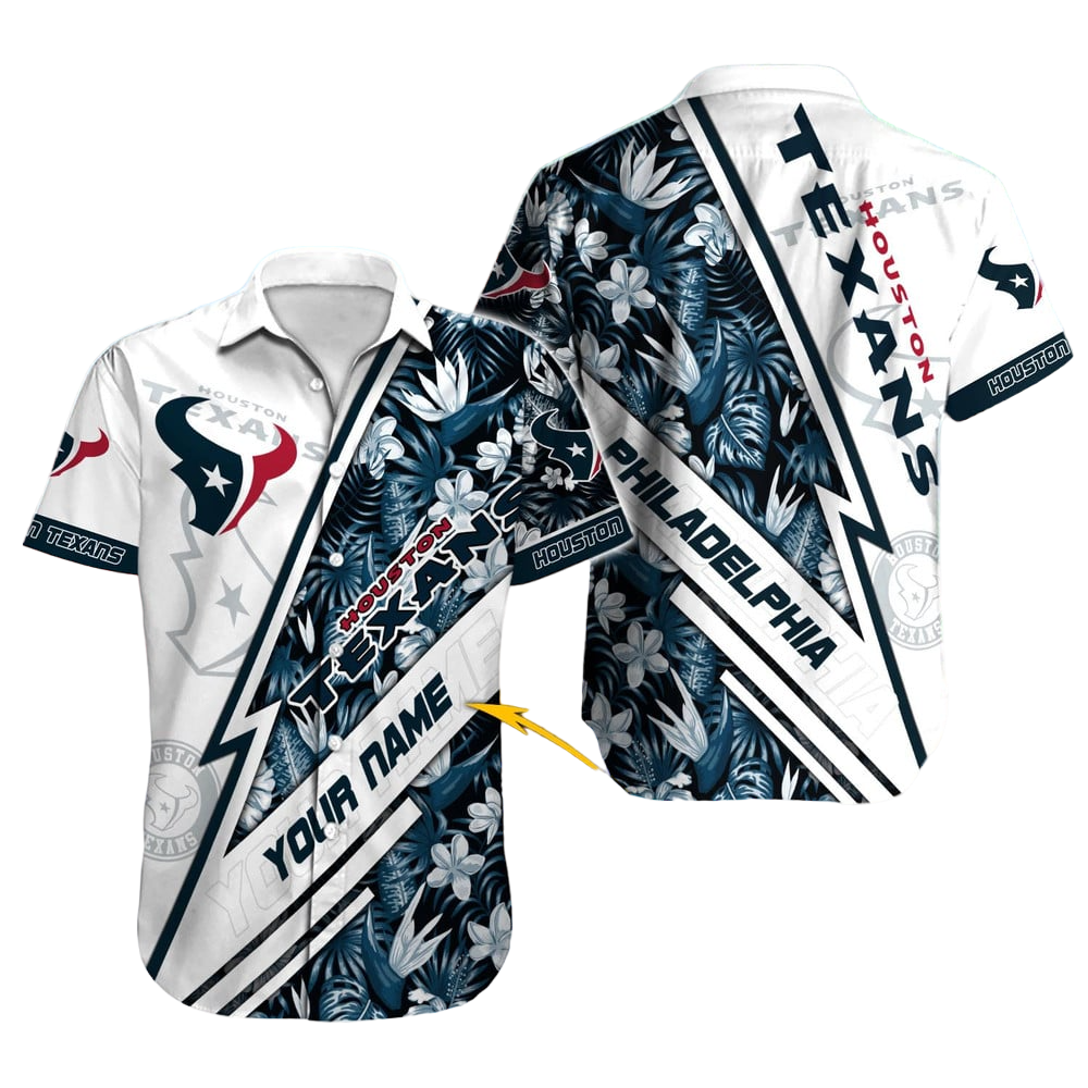 Houston Texans Hawaiian Shirt NFL Football Custom Hawaiian Shirt for Men Women Gift For Fans