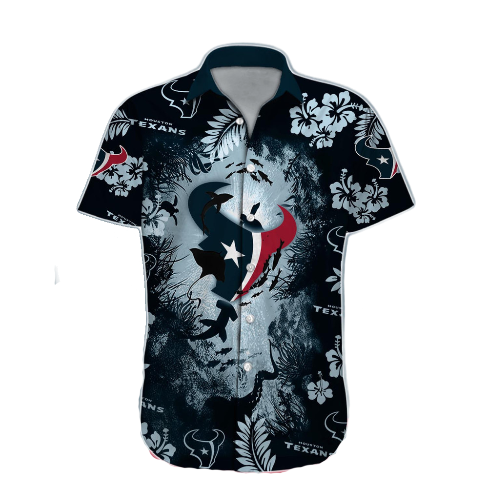 Houston Texans Hawaiian Shirt NFL Football Custom Hawaiian Shirt for Men Women Gift For Fans