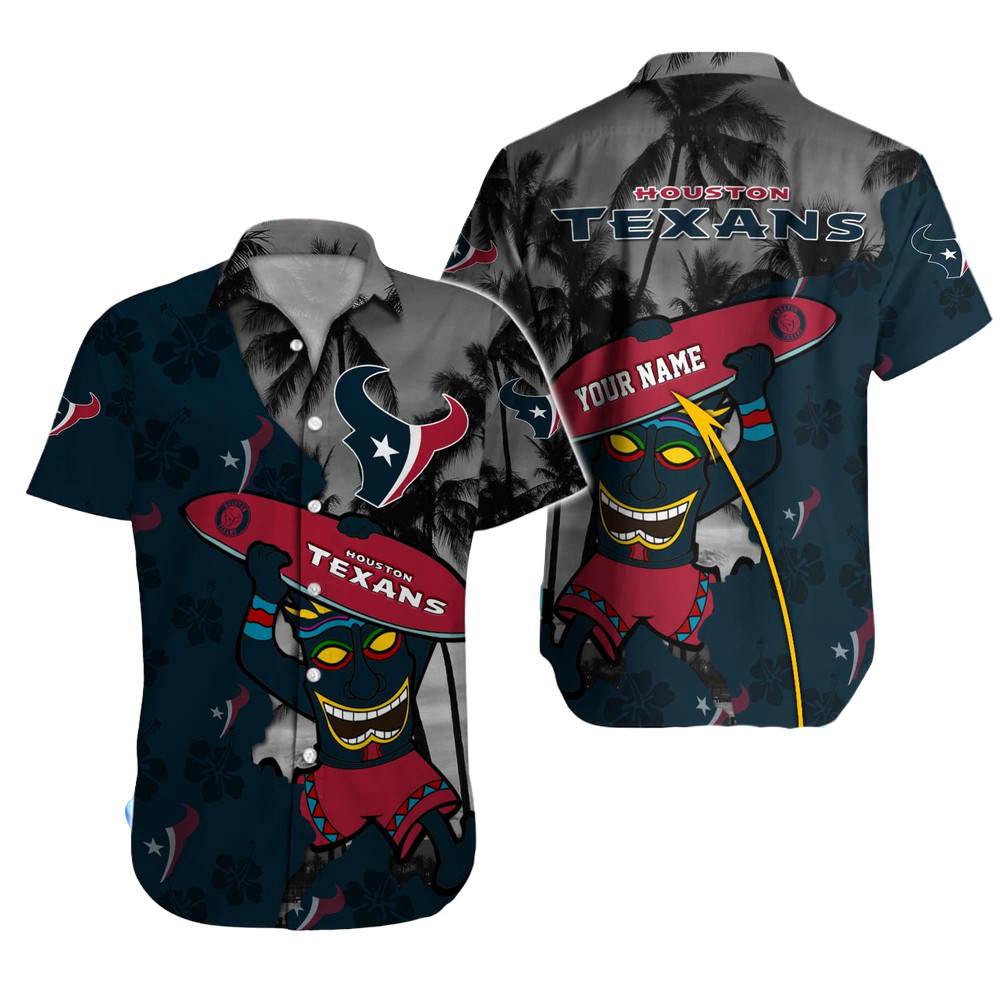 Houston Texans Hawaiian Shirt NFL Football Custom Hawaiian Shirt for Men Women Gift For Fans