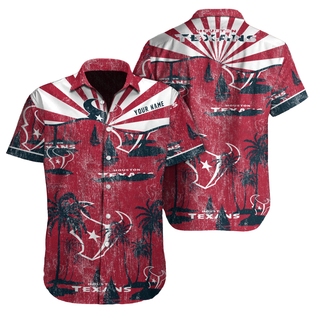 Houston Texans Hawaiian Shirt NFL Football Custom Hawaiian Shirt for Men Women Gift For Fans