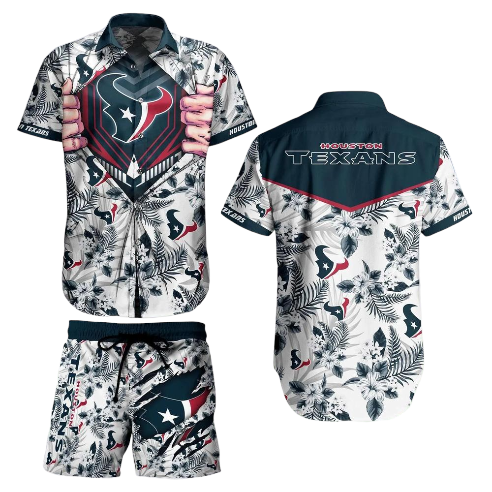 Houston Texans NFL Football Hawaiian Shirt And Short New Summer For Big Fans Gift For Men Women