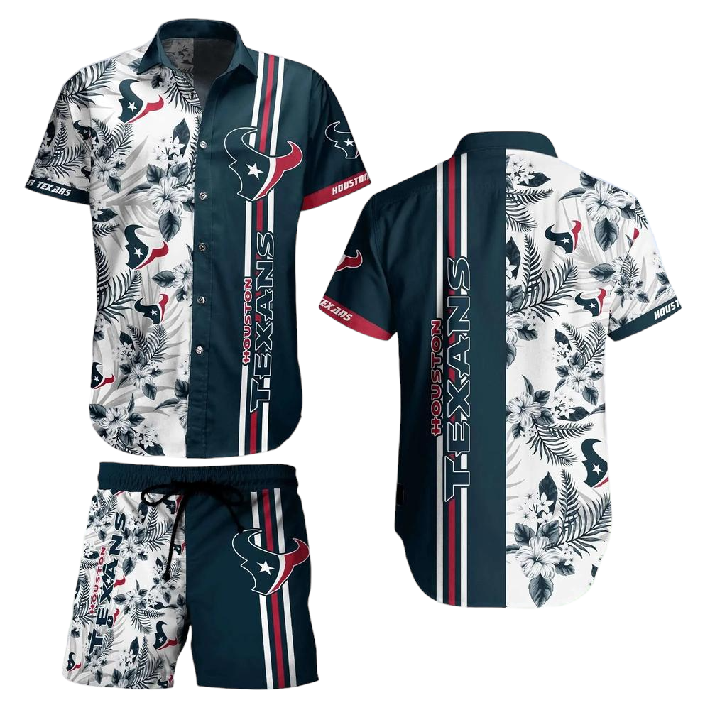 Houston Texans NFL Hawaiian Shirt Tropical Pattern Summer Shirt Style New Gift For Best Fan