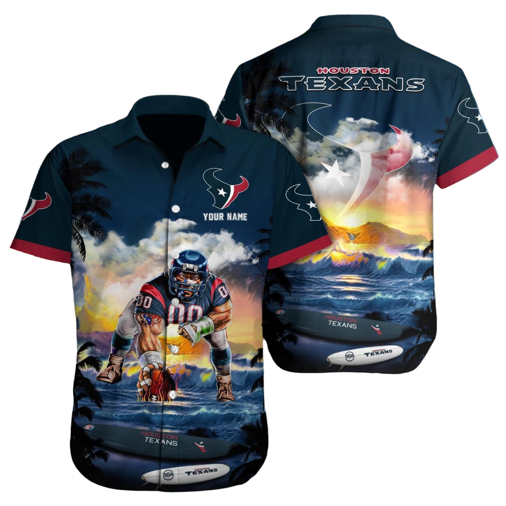 Houston Texans NFL NFL Football Custom Hawaiian Shirt for Men Women Gift For Fans