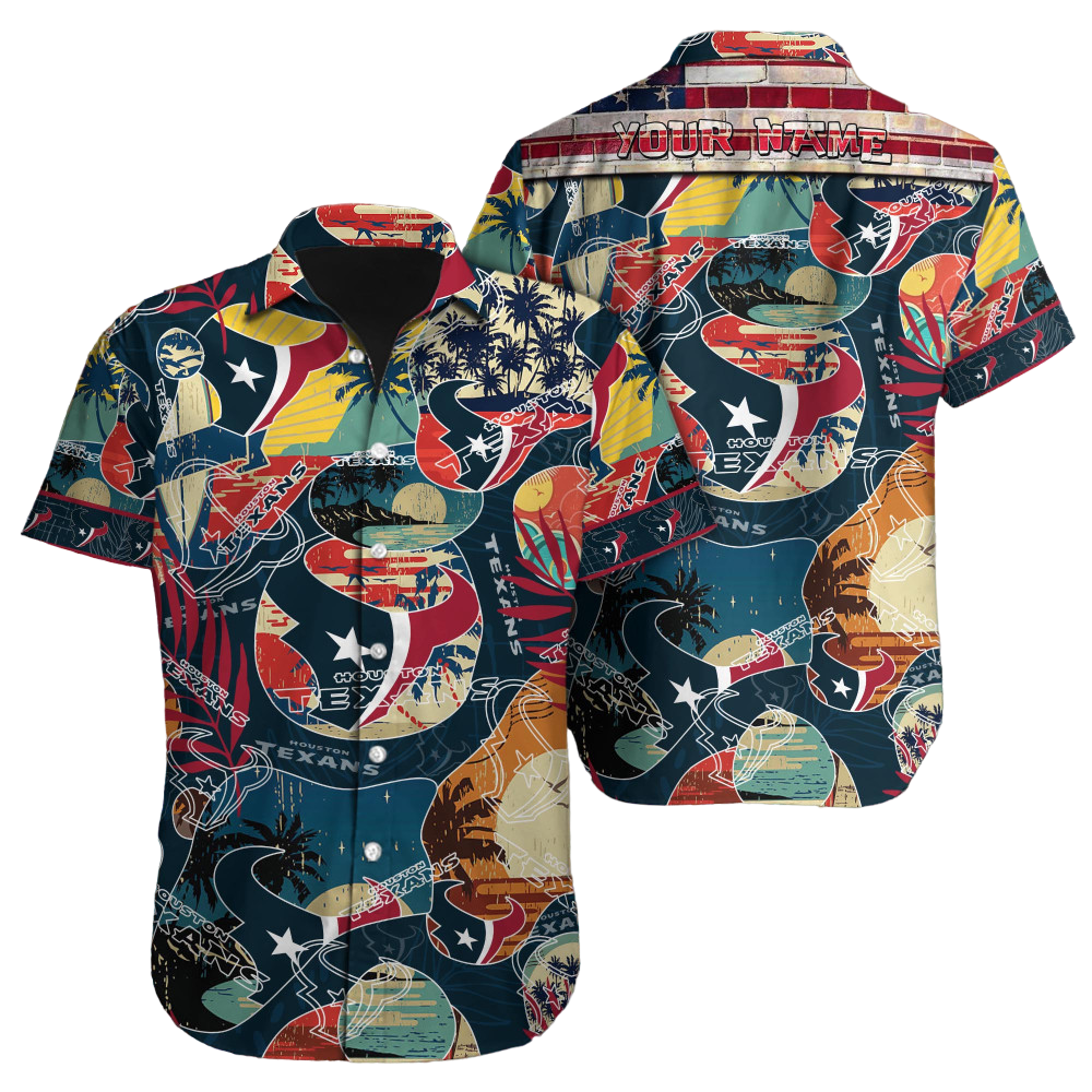 Houston Texans NFL NFL Football Custom Hawaiian Shirt for Men Women Gift For Fans