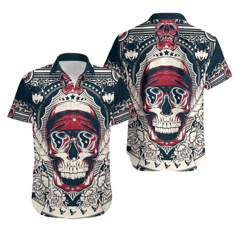 Houston Texans Skull NFL Gift For Fan Hawaii Shirt for Men Women