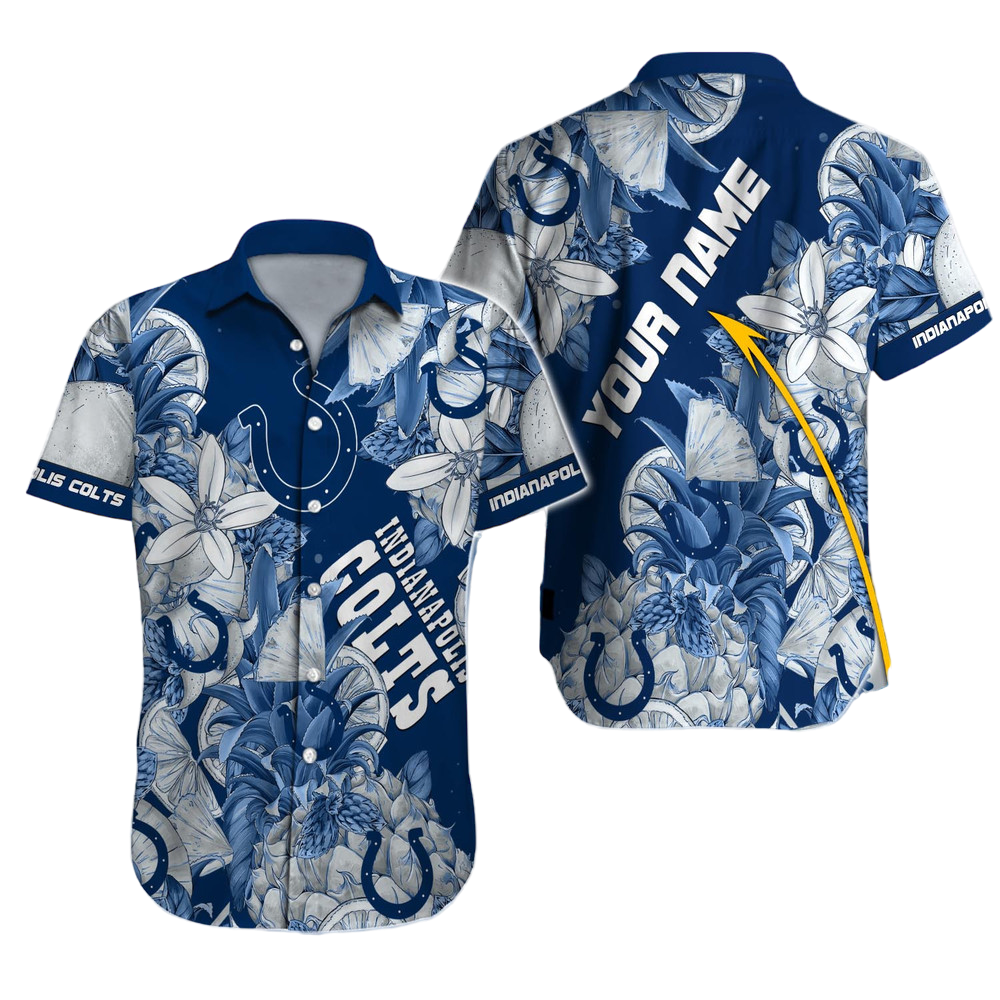 Indianapolis Colts Hawaiian Shirt NFL Football Custom Hawaiian Shirt for Men Women Gift For Fans