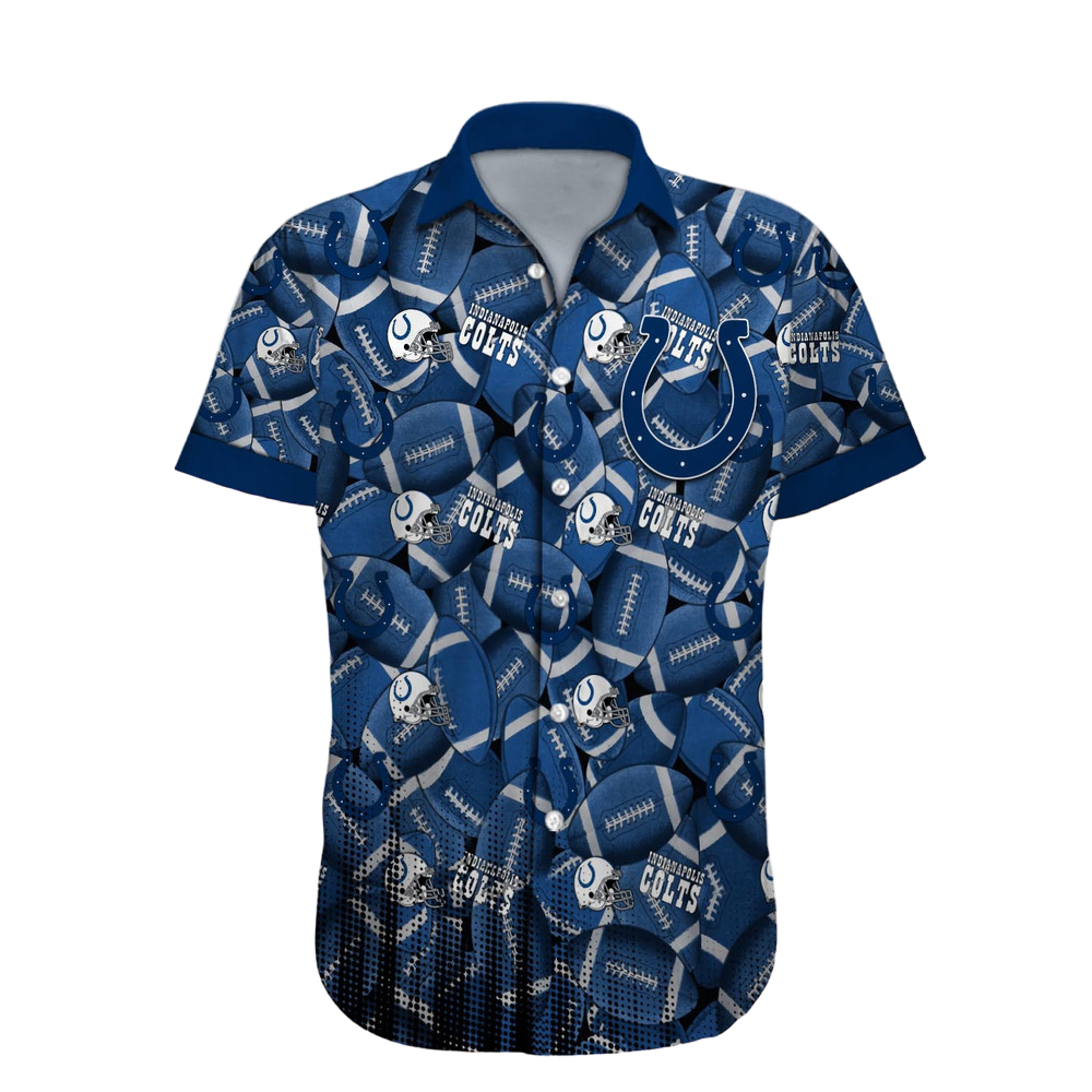 Indianapolis Colts Hawaiian Shirt NFL Football Custom Hawaiian Shirt for Men Women Gift For Fans